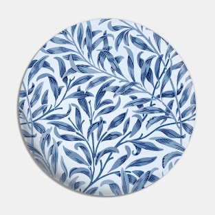 Blue Leaves Pin