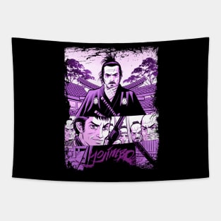 Cinematic Samurai Resonance Yojimbos Nostalgia Tribute Shirt for Fans of Classic Japanese Film Tapestry