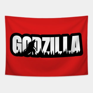 White Godzilla Kids Tapestry