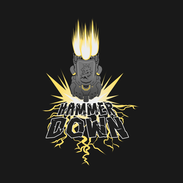 Hammer Down Overwatch TShirt TeePublic