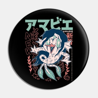 Amabie Yokai Pin