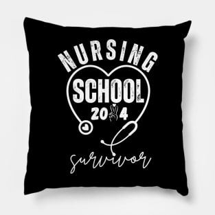 Nursing School Survivor, Nurse Graduation Pillow