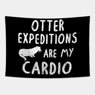 Cardio Pet Sports Otter Vintage Retro Gift Tapestry