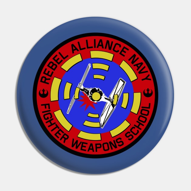 Rebel Fighter Weapons School Pin by PopCultureShirts