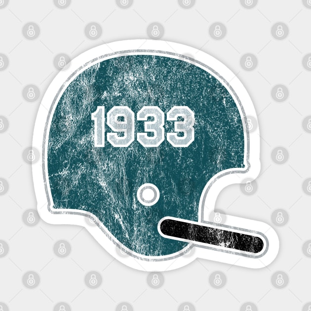 Philadelphia Eagles Year Founded Vintage Helmet Magnet by Rad Love