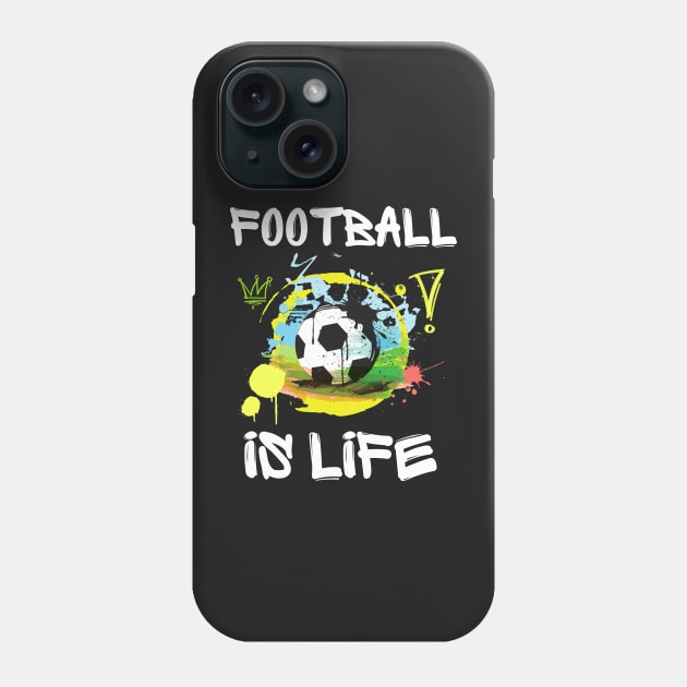 Football is life by Coach Lasso Phone Case by Prossori