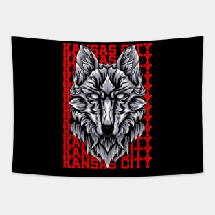 kansas city football Tapestry