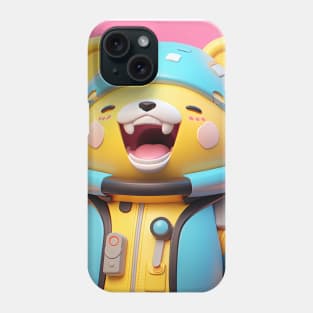 AKBLM - GENKI 元気 GANGSTA KUMA | CUTE HAPPY MENTAL HEALTH ANIME MASCOT THAT MAKES YOU HAPPY Phone Case