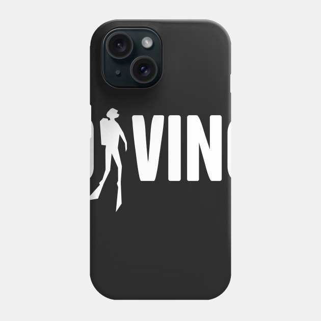 Bold Scuba Diving Phone Case by MeatMan