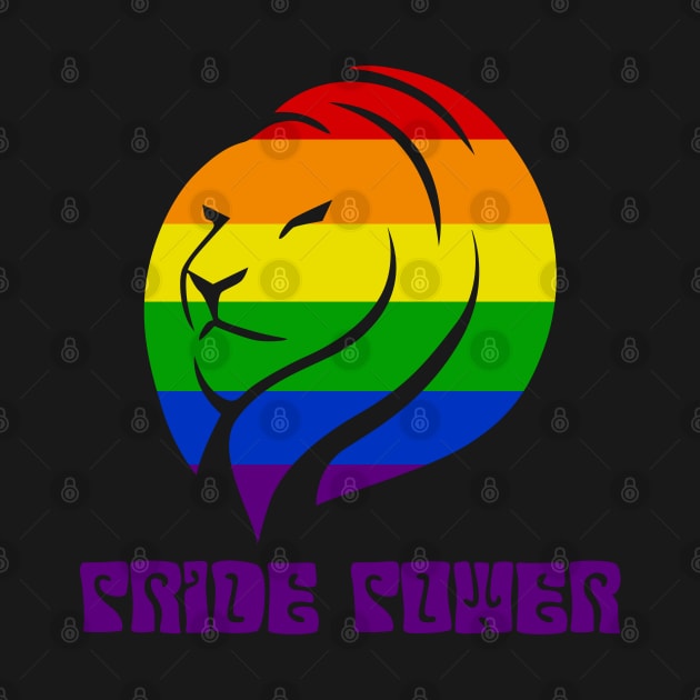 Pride Power LGBT Lion by Doswork