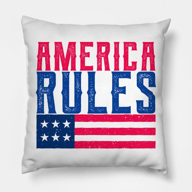 America rules Pillow by TompasCreations