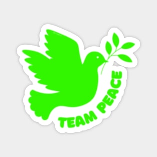 Team Peace Green By Abby Anime(c) Magnet