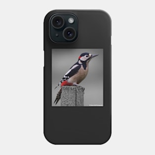 Great spotted woodpecker Phone Case