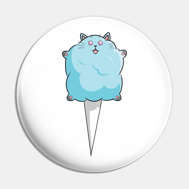 Cotton Candy Cat Pin by smoorestudios