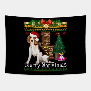 Ugly Christmas Sweater BEAGLES Tapestry