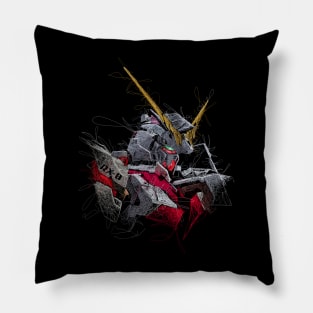 Unicorn Gundam RX-0 Scribble Artwork Pillow