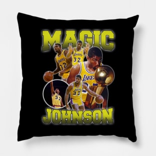 VINTAGE BOOTLEG MAGIC JOHNSON 90S Pillow