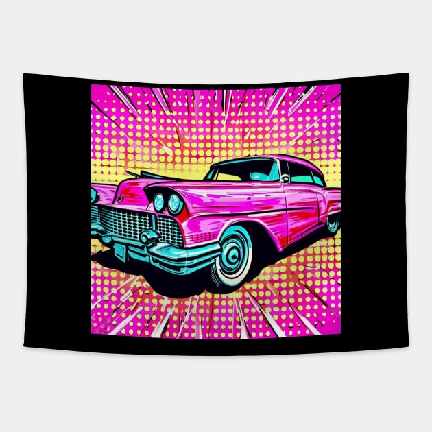 Pink Cadillac . Tapestry by Canadaman99