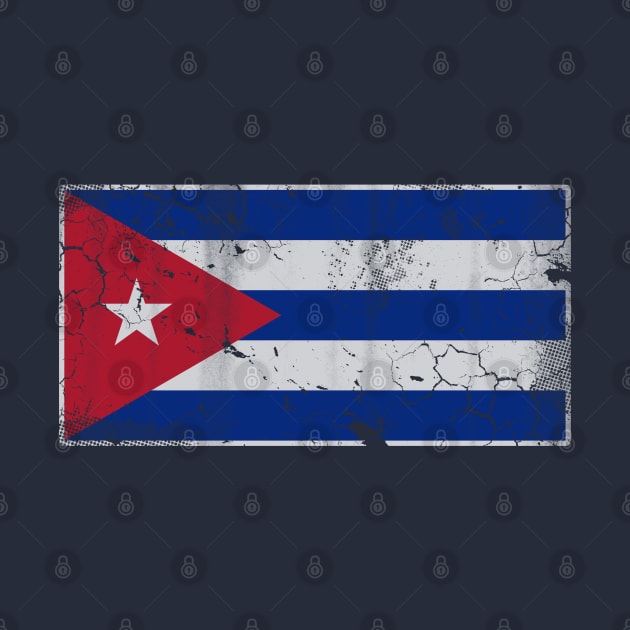 Vintage Flag Of Cuba Cuban Retro Cubano by E