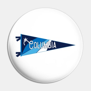 Columbia Flag Pennant Pin