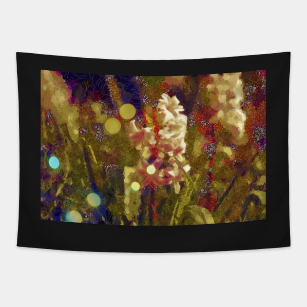 Pink Hyacinth Tapestry by heidiannemorris