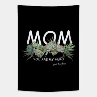 Mom love succulents plants, mother gift, cool, cute, funny Tapestry