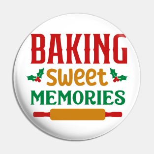 Baking sweet memories; Christmas; kitchen; baking; bake; baker; cook; cooking; Xmas; Merry Christmas; cute; funny; humor; Christmas pun; cooking utensils; mistletoe; Pin