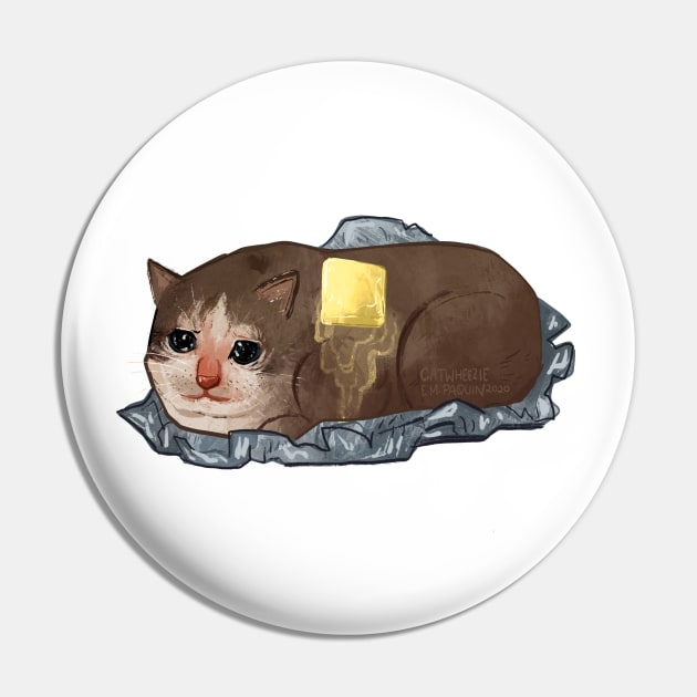 Sad Cat Meme Pins and Buttons for Sale