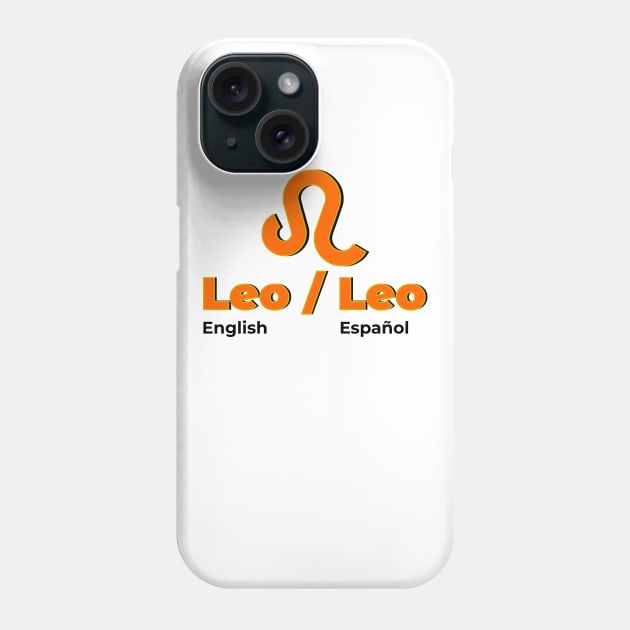 Leo Power Color - Orange & Gold Phone Case by MiamiTees305