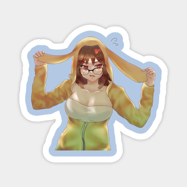 Bunny Sweatshirt Jinako Carigiri- Fate Series Magnet by Lilynee-