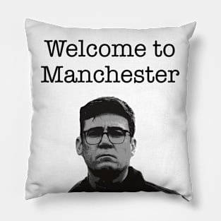 Andy Burnham Welcome to Manchester | Mayor Manchester | Black Print Pillow