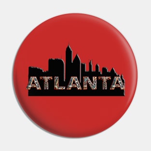 Atlanta Skyline Silhouette Pin