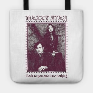 Mazzy Star // Vintage Style Faded Lyric Design Tote