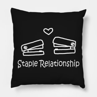 Staple Relationship White Pillow