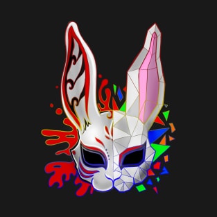 Polygon Bunny Mask T-Shirt