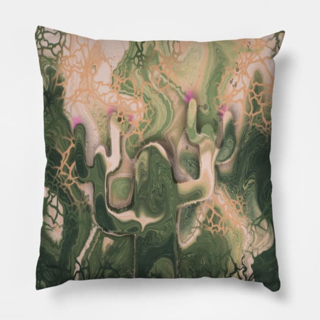 Desert Mirage Pillow by MayGreenAbgrall