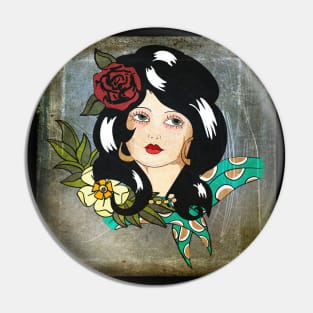 Pretty girl tattoo Pin