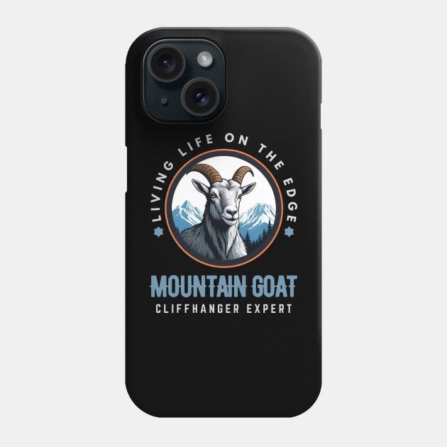 Mountain Goat Cliffhanger Phone Case by Pearsville