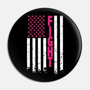 american flag fight Pin