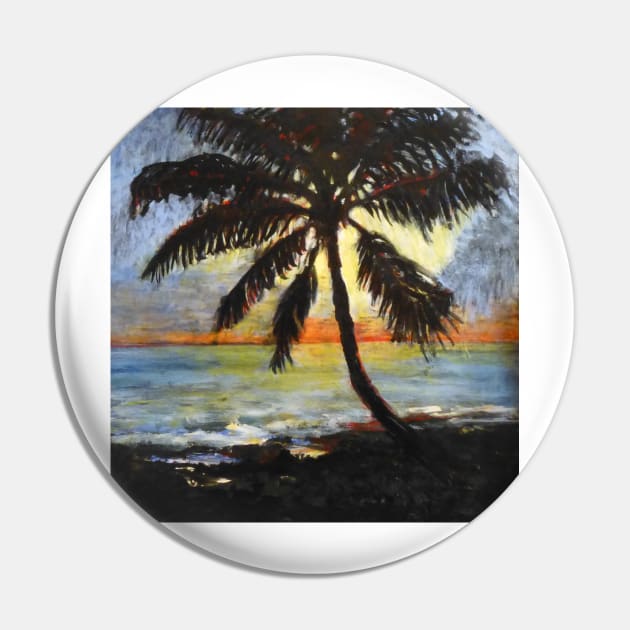 Sunset palm Pin by AmyKalish