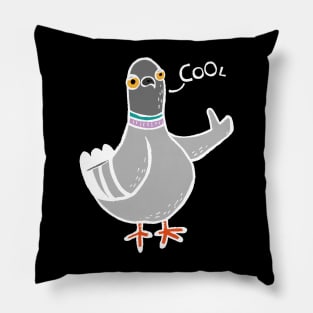 Coo / Cool Pigeon (White) Pillow