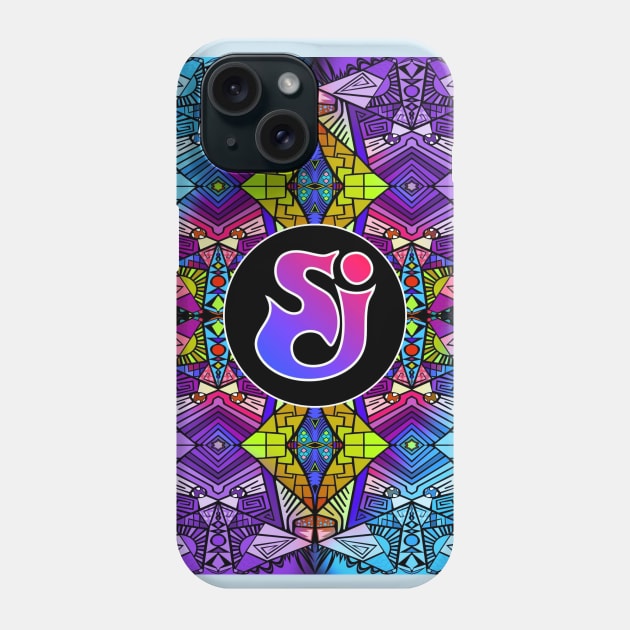 String Cheese Incident - Blue Purple Trippy Pattern Phone Case by ShawnBallardDesigns