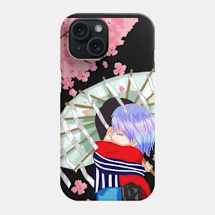 MinRen Hugging Under Sakura Dark Phone Case