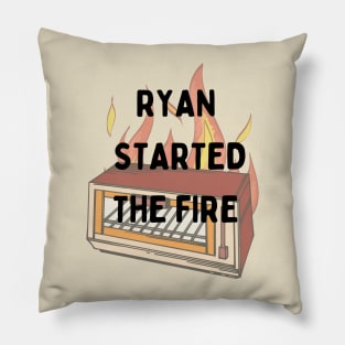 The Office Inspired Ryan Started the Fire Pillow