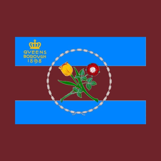 The Borough flag of Queens by mplusshift2