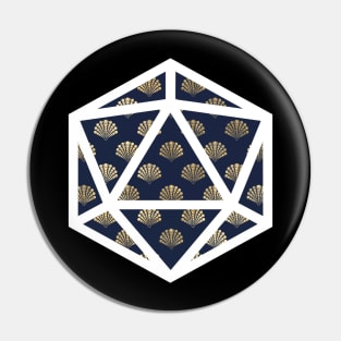 D20 Decal Badge - Captains's Cloak Pin