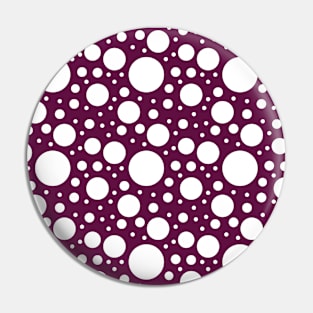 Plum and White Circle Seamless Pattern 020#001 Pin