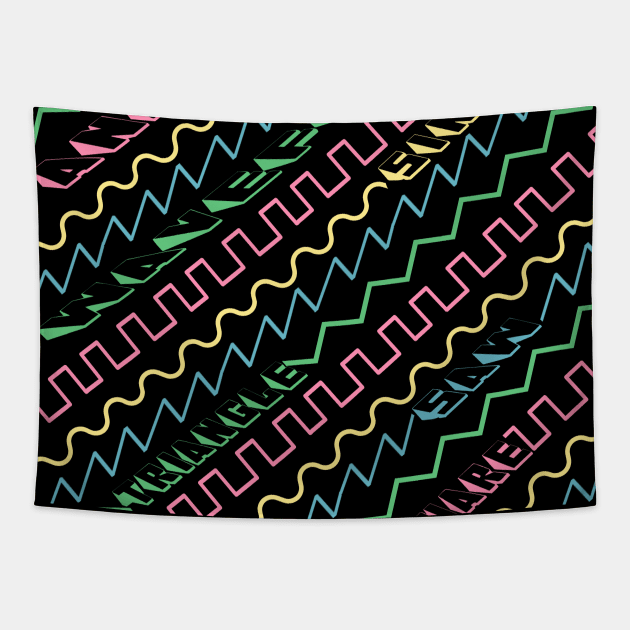 Synthesizer Waveform Tapestry by Mewzeek_T