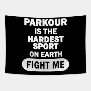 Parkour Sport Men's Boys Athlete Team Running Tapestry