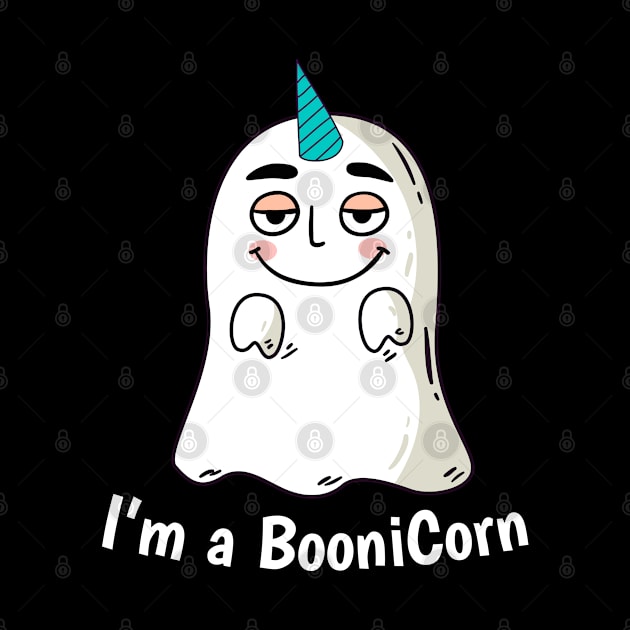 Funny Halloween: Relaxed Boonicorn Unicorn Ghost by heidiki.png